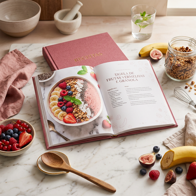 E-book com receitas práticas e nutritivas